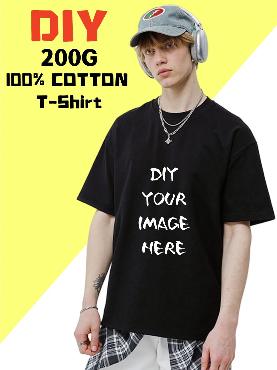Drawear - 100% Cotton DIY Custom Apparel T-Shirt Summer Autumn