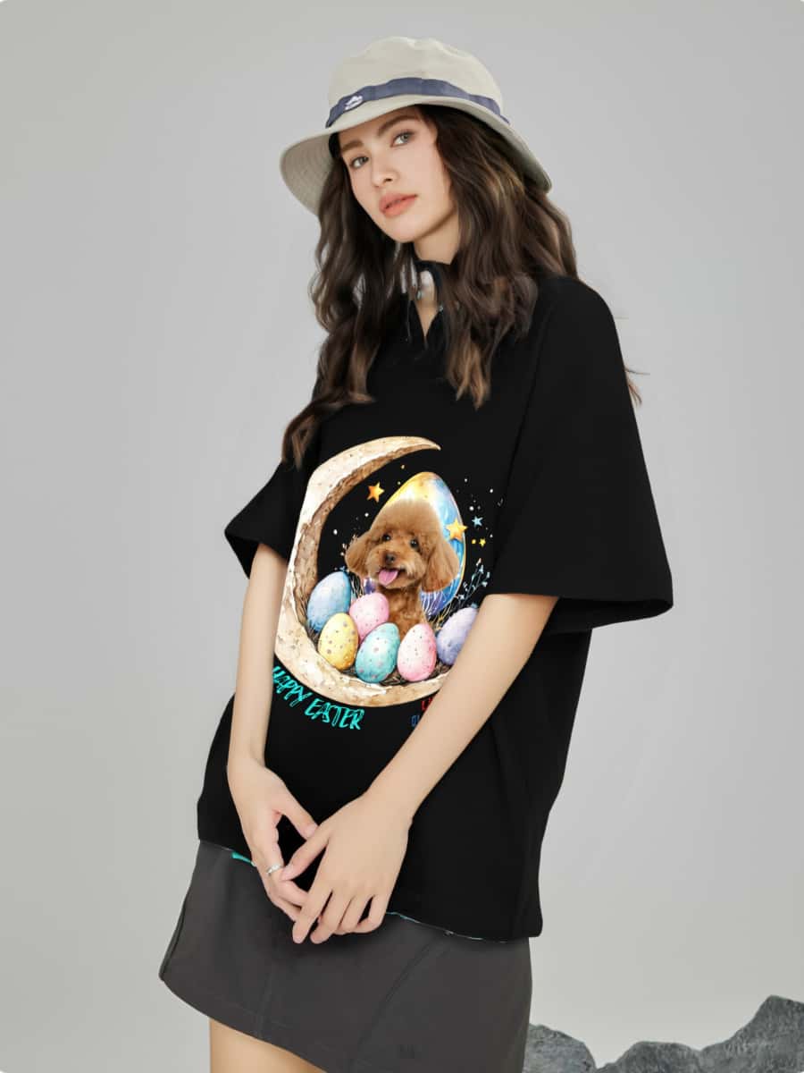 Drawear - Custom Easter Egg Pet T-Shirt Cotton Tee