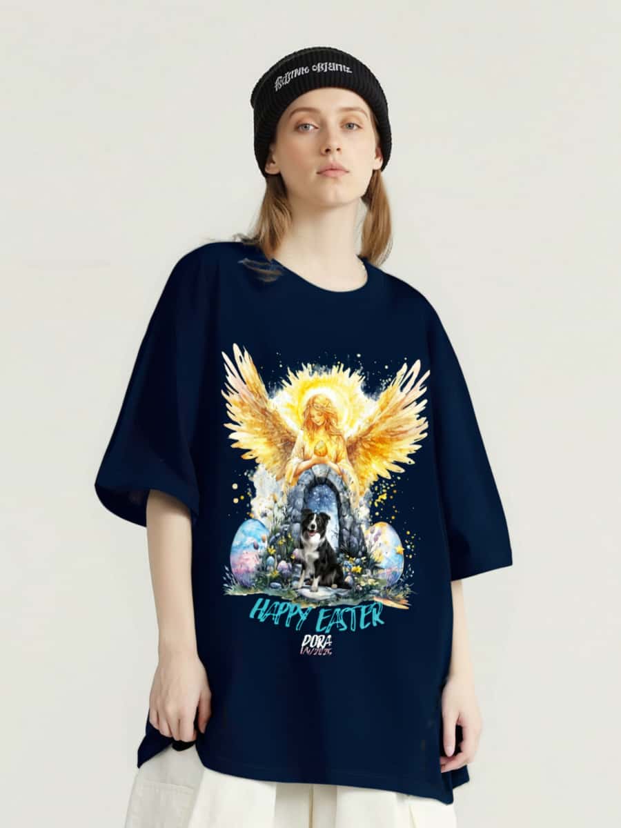 Drawear - Custom Happy Easter 01 Cotton Tee