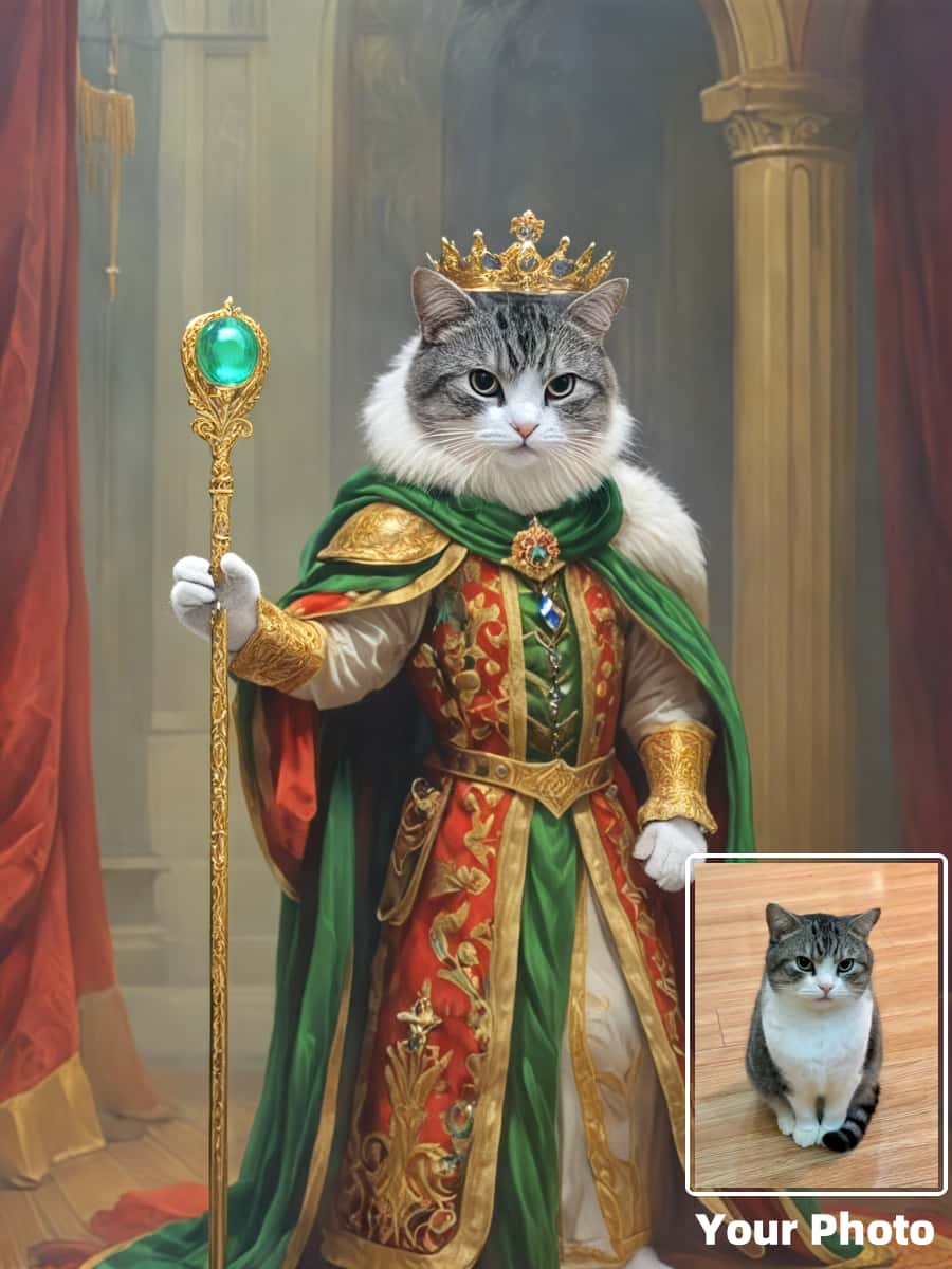 Drawear - Digital Pets - Port: Medieval Pet Portrait Generator | Instantly Transform Pets into Kings, Knights & More