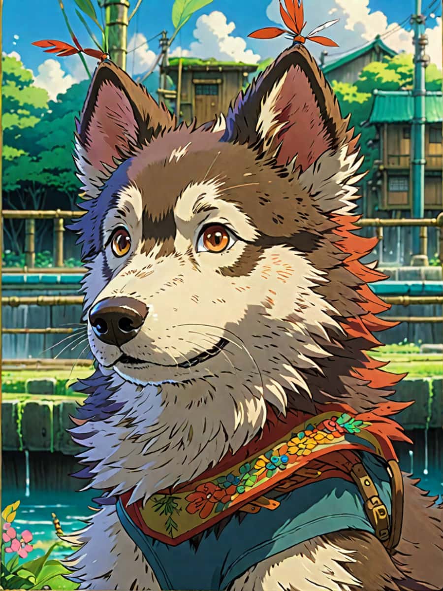 Drawear - Pets - Port: Anime Style Pet Portraits | Custom Digital Art for DIY Apparel, Badges & Wall Décor