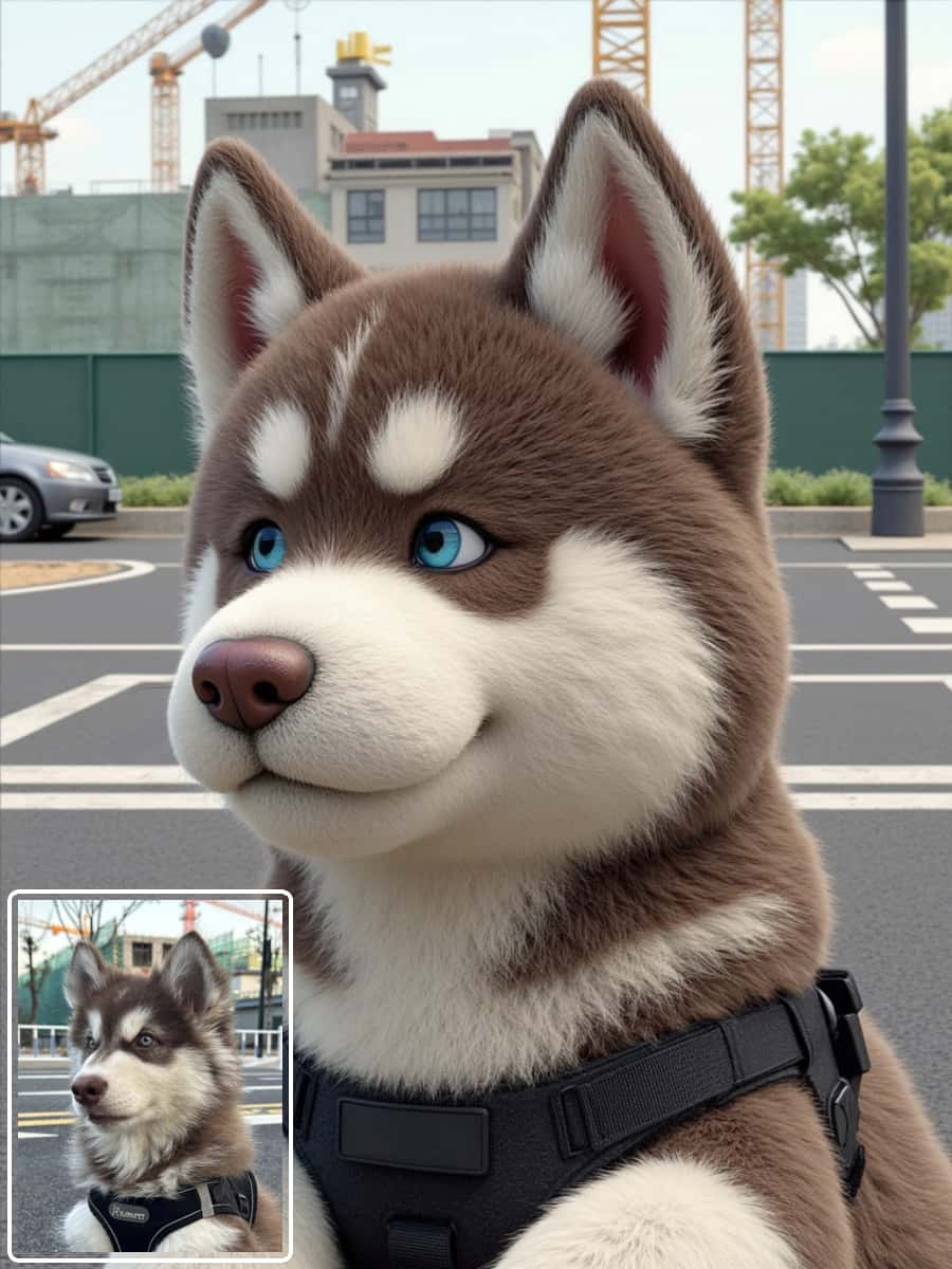 Drawear - Pets - Port: Instant Chibi Pet Portrait Generator | Digital Passport for Custom Pet Merch Design