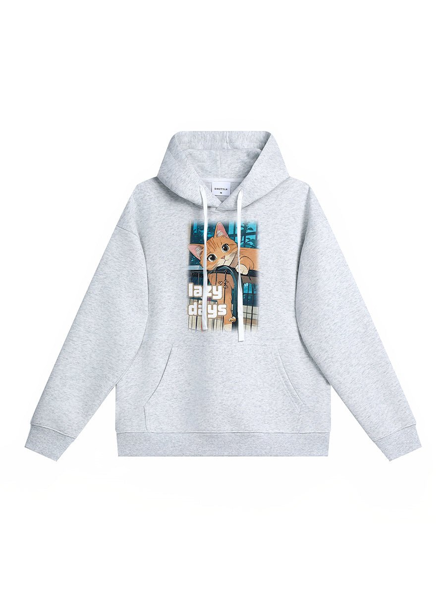 Drawear - ReDraw Design Hooded Sweatshirt Hoodie 55015 Lazy Days