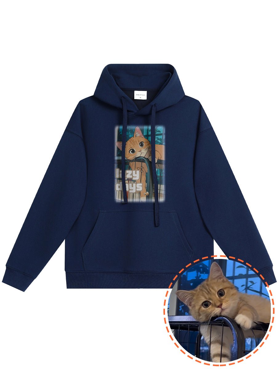 Drawear - ReDraw Design Hooded Sweatshirt Hoodie 55015 Lazy Days