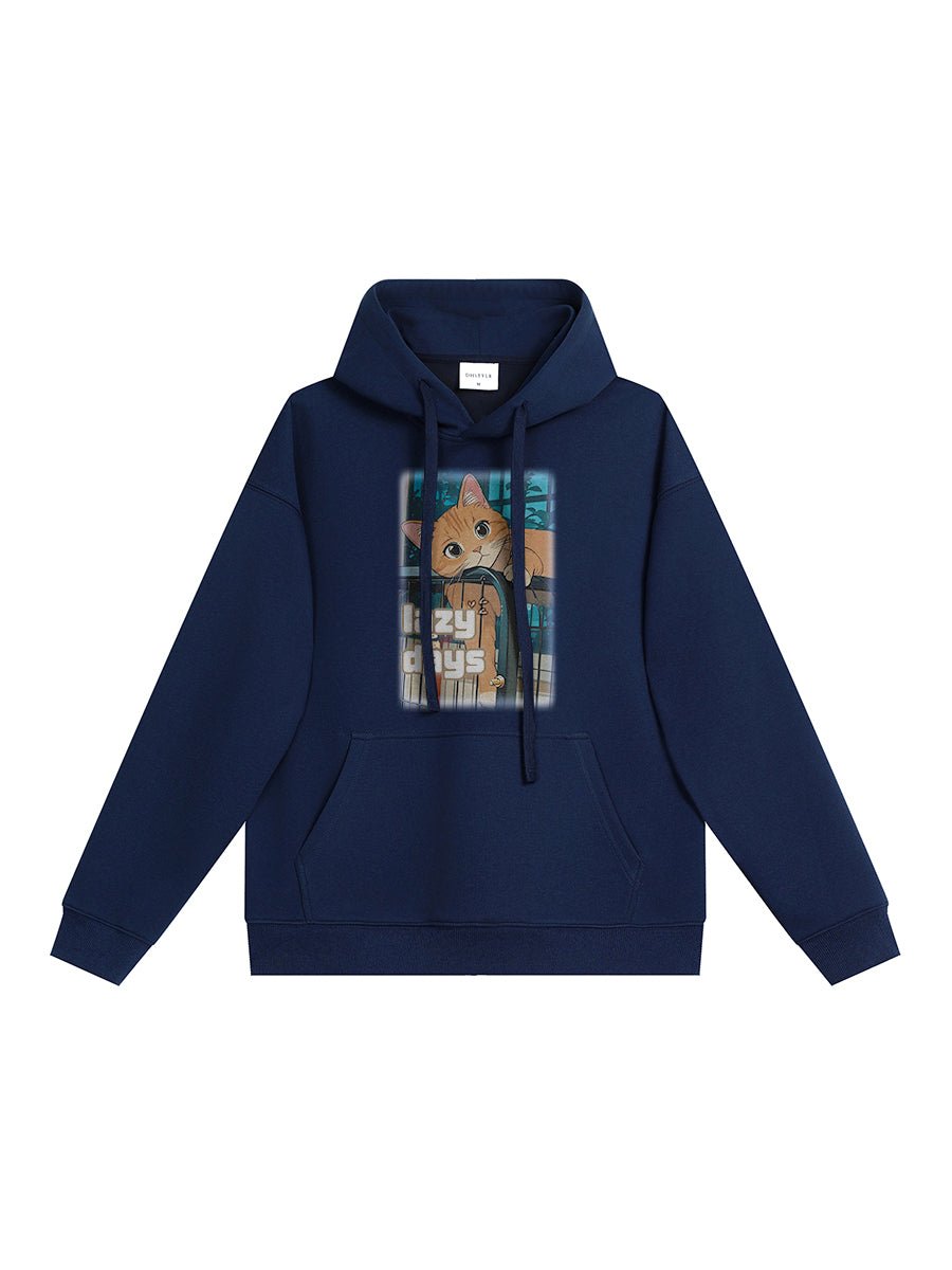Drawear - ReDraw Design Hooded Sweatshirt Hoodie 55015 Lazy Days