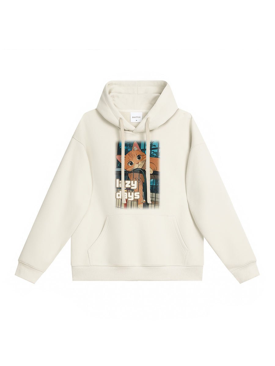 Drawear - ReDraw Design Hooded Sweatshirt Hoodie 55015 Lazy Days