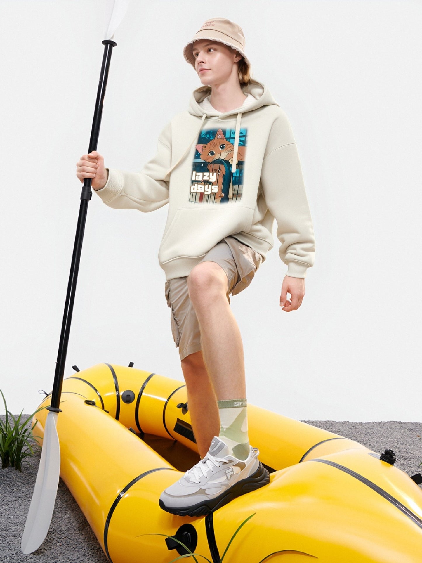 Drawear - ReDraw Design Hooded Sweatshirt Hoodie 55015 Lazy Days