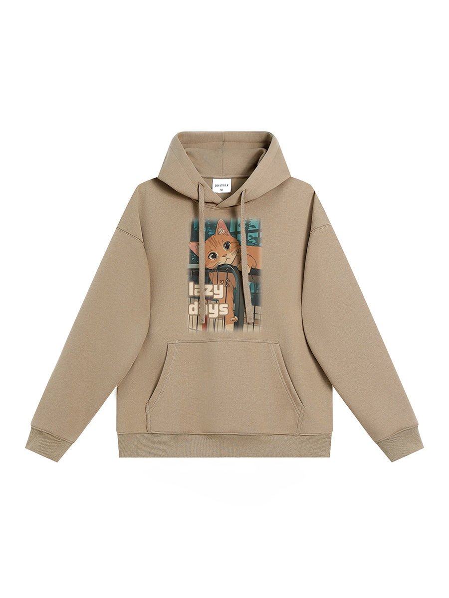 Drawear - ReDraw Design Hooded Sweatshirt Hoodie 55015 Lazy Days