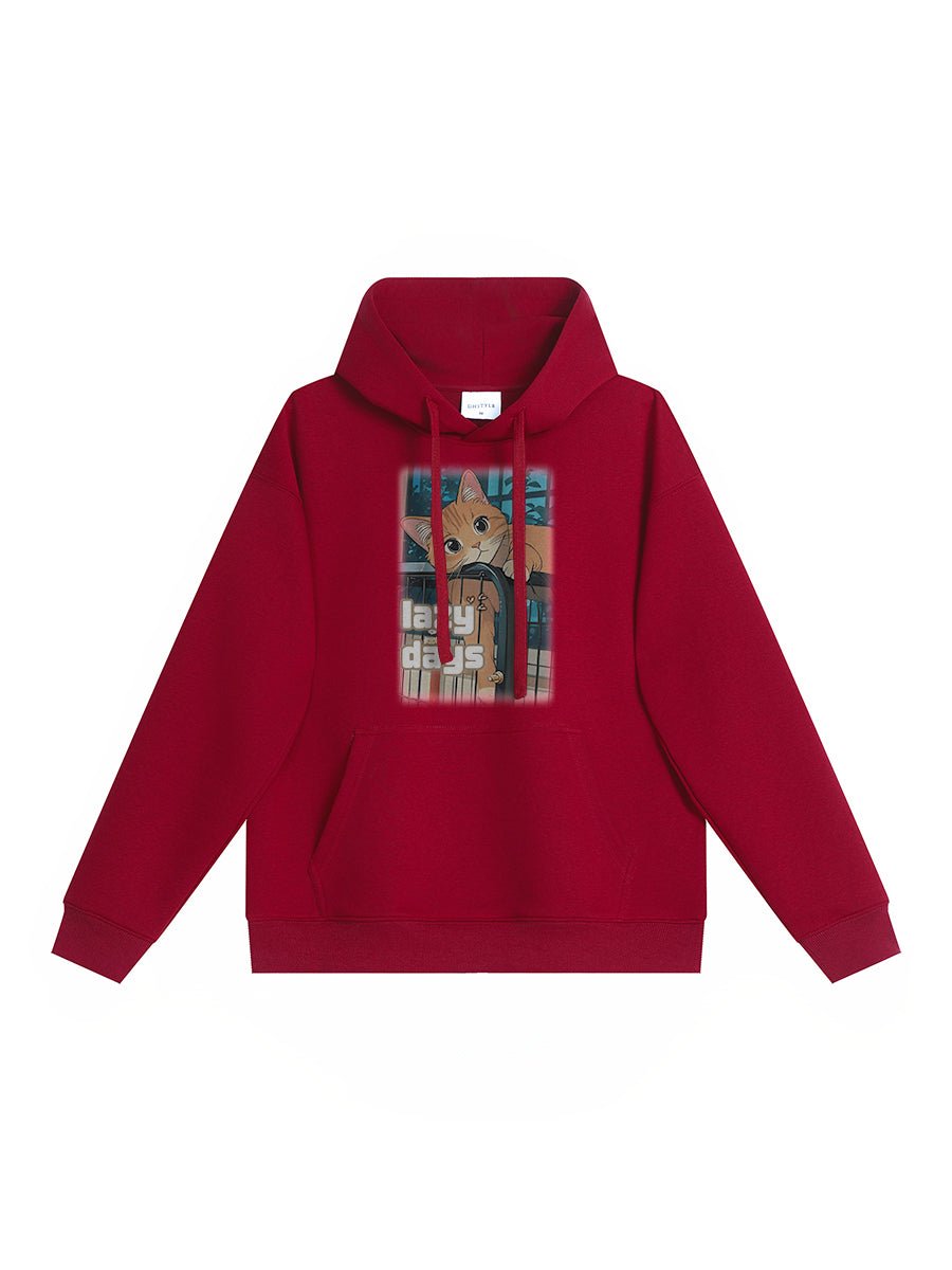 Drawear - ReDraw Design Hooded Sweatshirt Hoodie 55015 Lazy Days