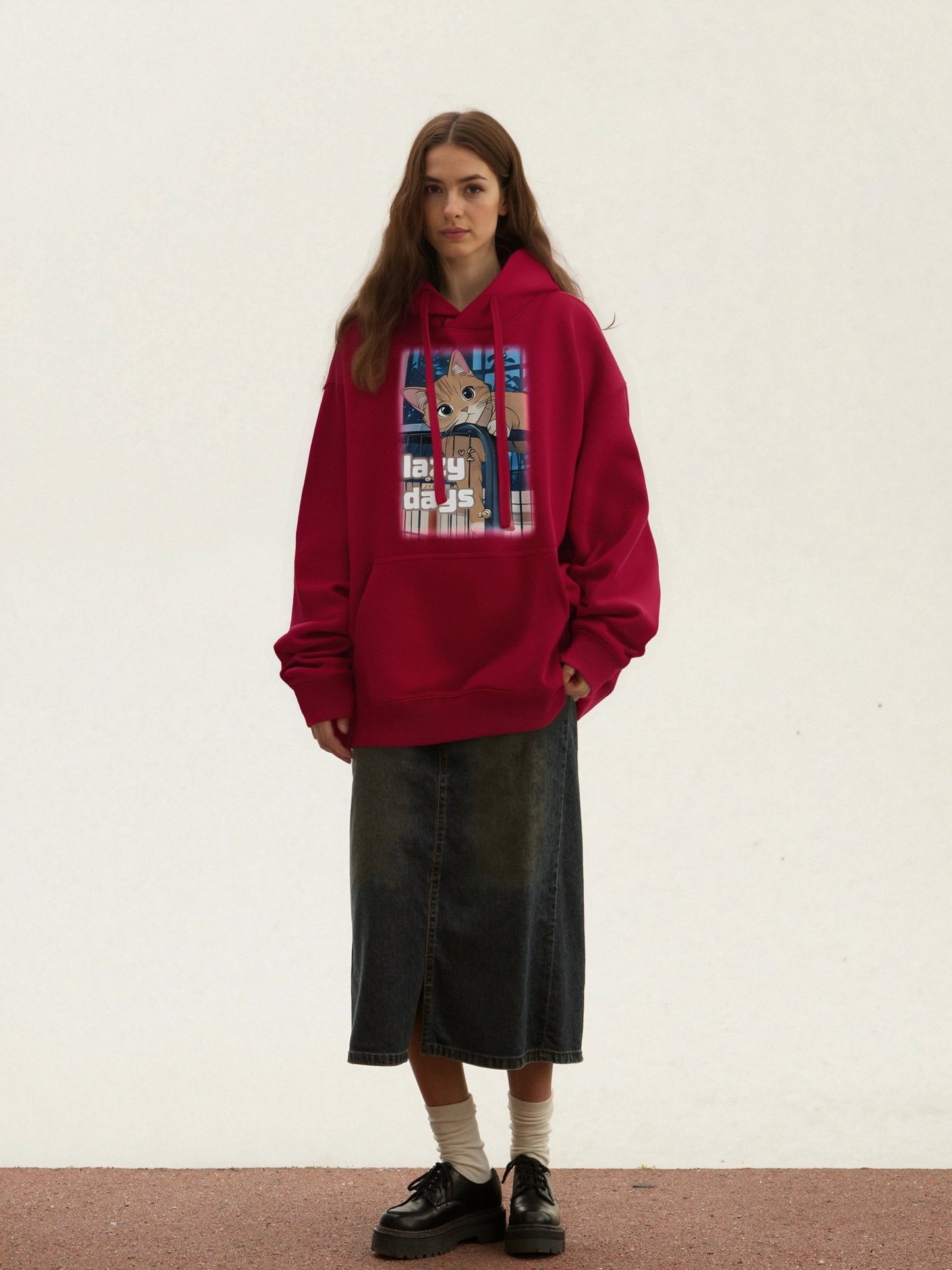 Drawear - ReDraw Design Hooded Sweatshirt Hoodie 55015 Lazy Days