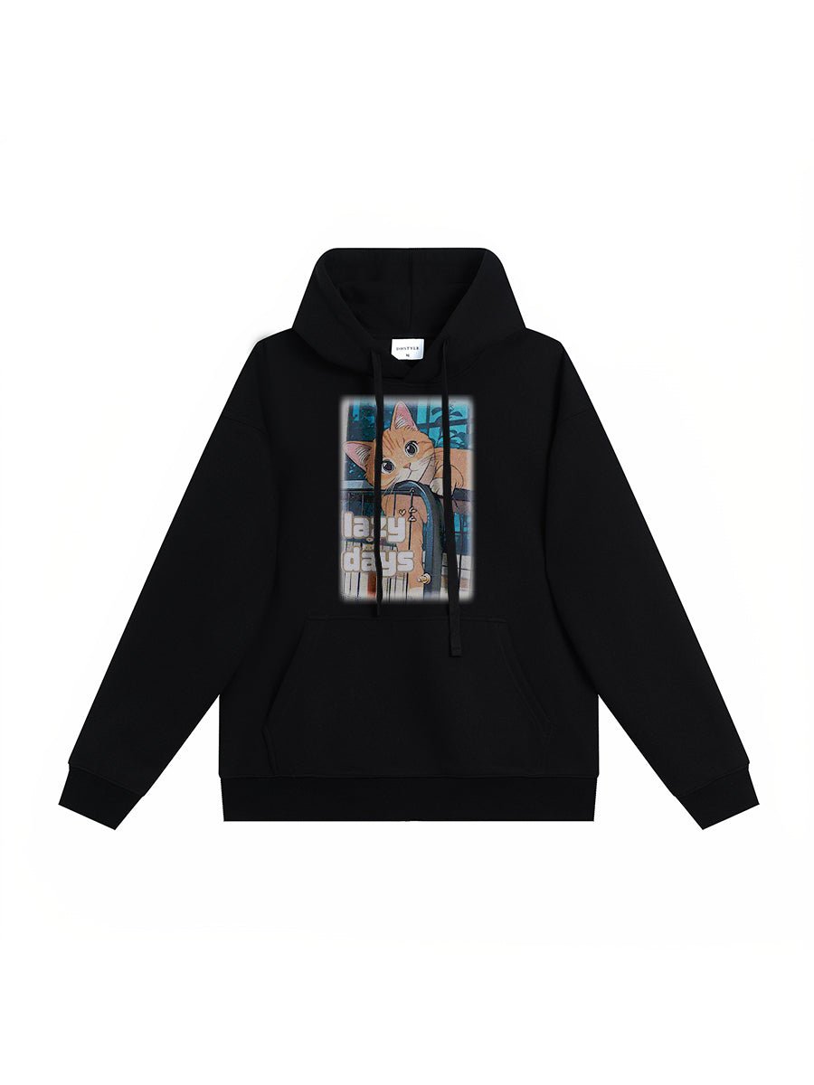 Drawear - ReDraw Design Hooded Sweatshirt Hoodie 55015 Lazy Days
