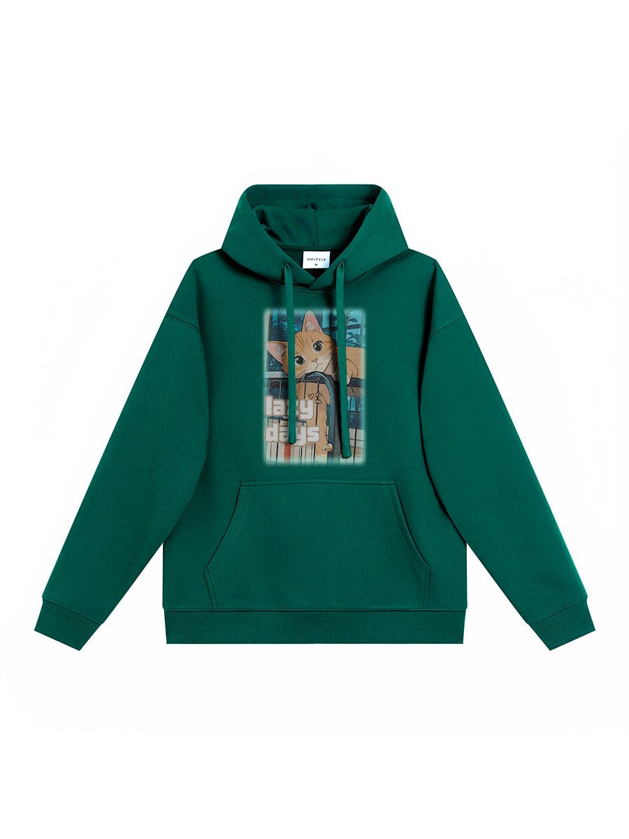 Drawear - ReDraw Design Hooded Sweatshirt Hoodie 55015 Lazy Days