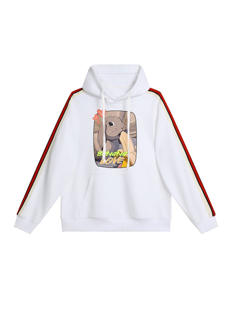 Drawear - ReDraw Design Hooded Sweatshirt Hoodie 55016 Banana Love