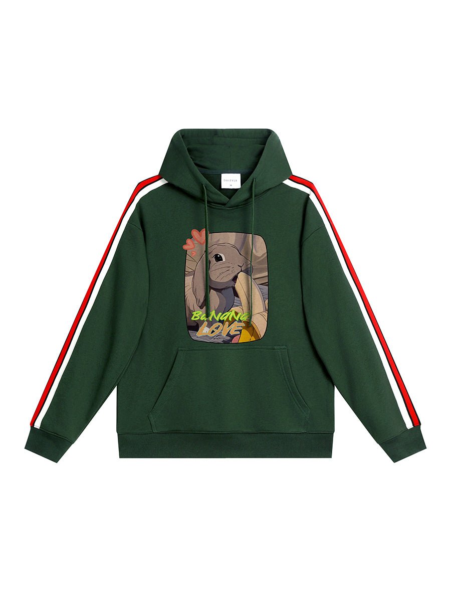 Drawear - ReDraw Design Hooded Sweatshirt Hoodie 55016 Banana Love