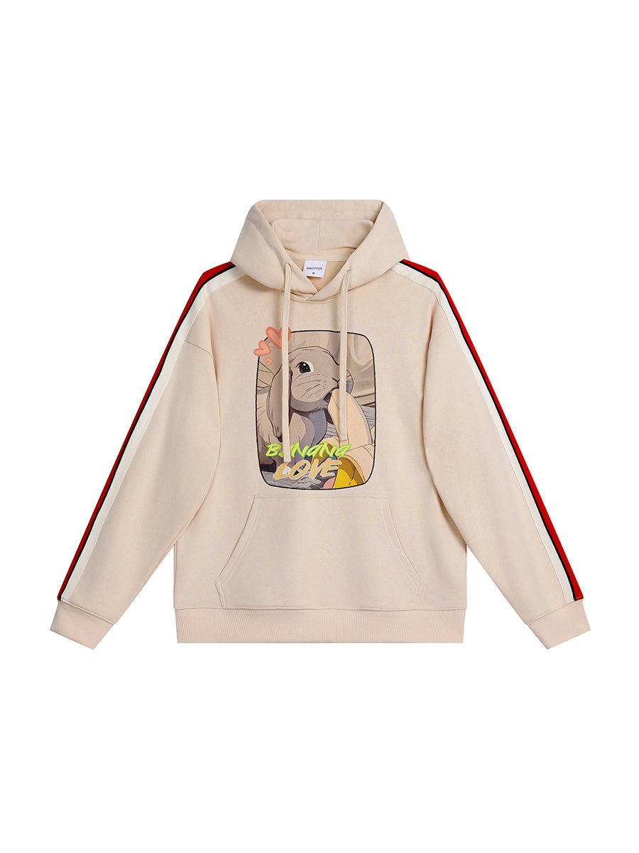 Drawear - ReDraw Design Hooded Sweatshirt Hoodie 55016 Banana Love