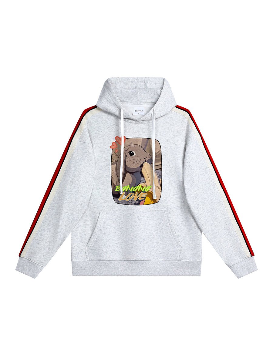 Drawear - ReDraw Design Hooded Sweatshirt Hoodie 55016 Banana Love