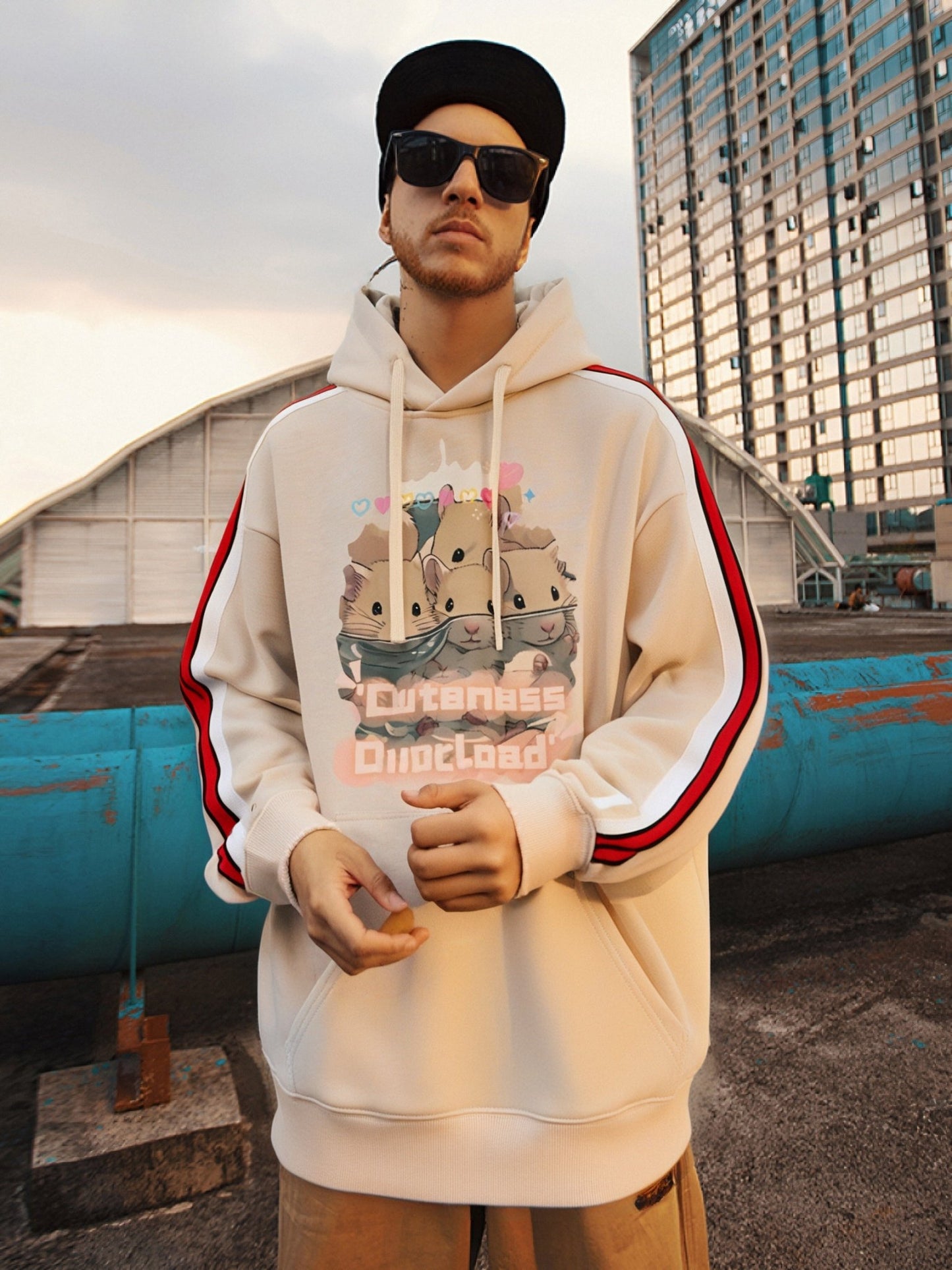 Drawear - ReDraw Design Hooded Sweatshirt Hoodie 55016 Cuteness Overload
