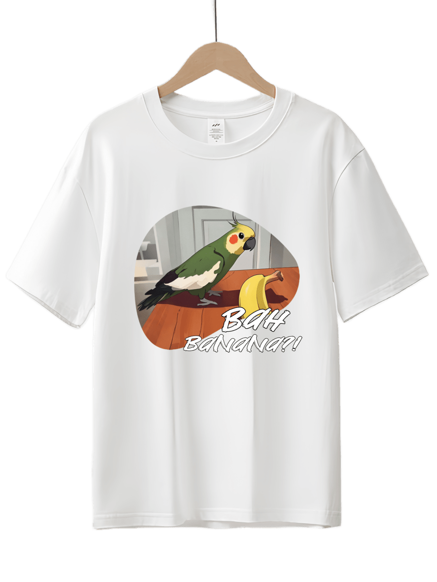 Drawear - Redraw pictures to a wearable Art T-Shirt 100% Cotton(Parrot Banana)