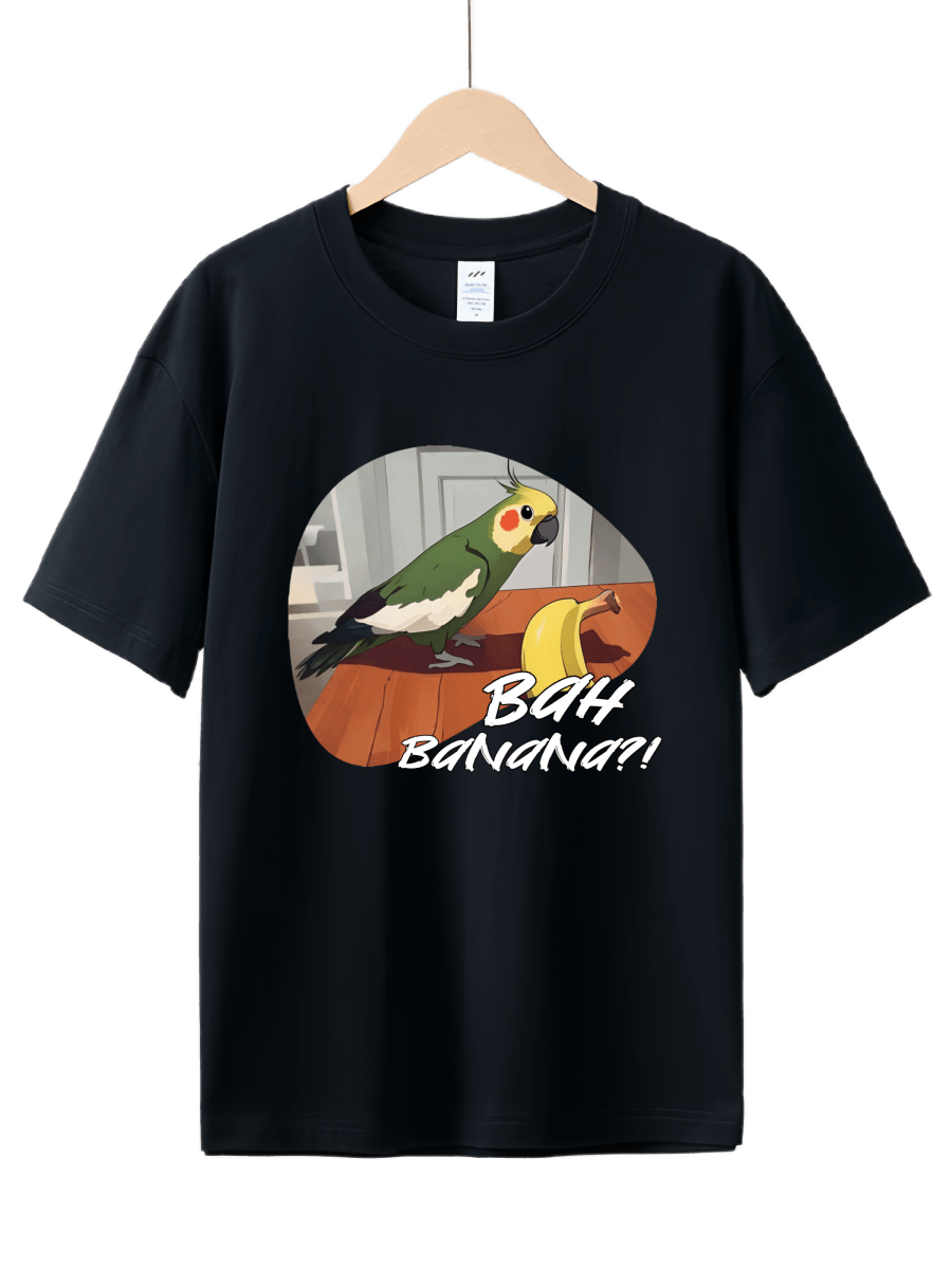 Drawear - Redraw pictures to a wearable Art T-Shirt 100% Cotton(Parrot Banana)