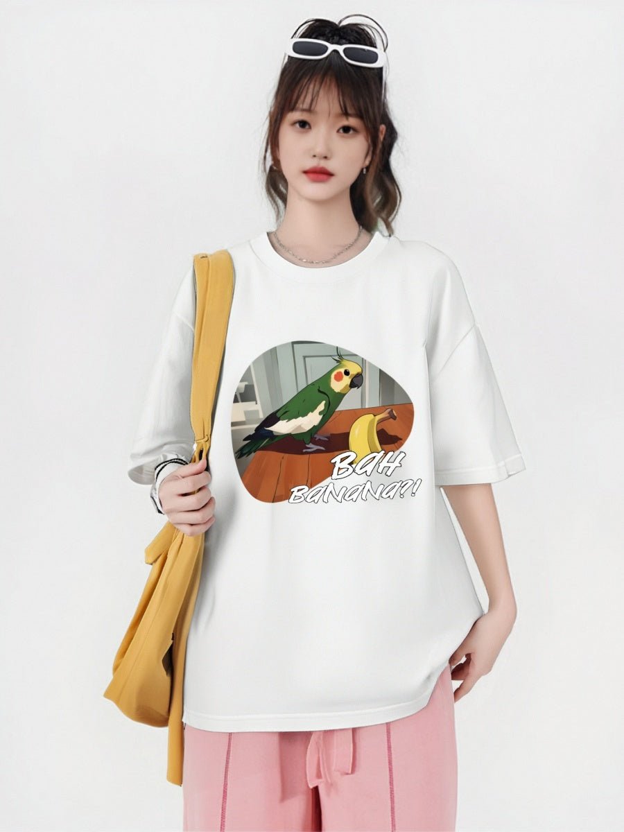 Drawear - Redraw pictures to a wearable Art T-Shirt 100% Cotton(Parrot Banana)