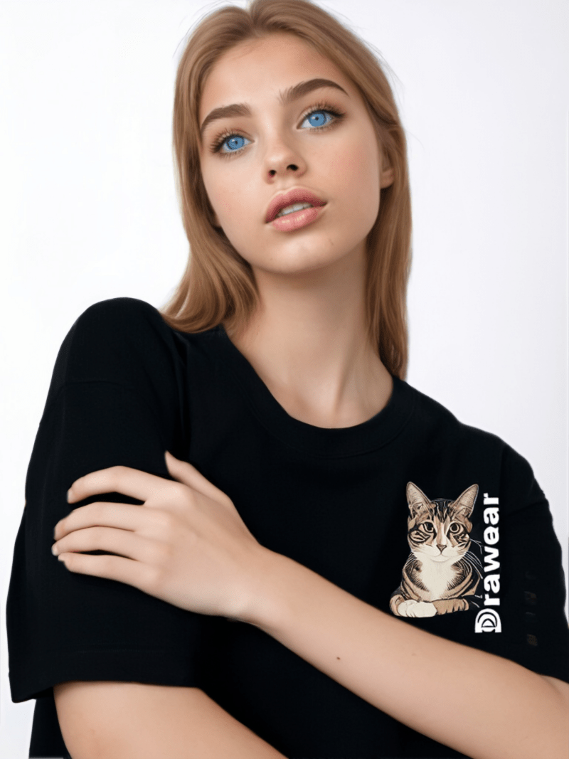 Drawear - Redraw pictures to a wearable Art T-Shirt(Cat Name: Dongdong)