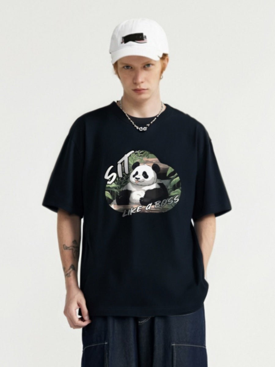 Drawear - Redraw pictures to a wearable Art T-Shirt(Panda: Sit Like a Boss)