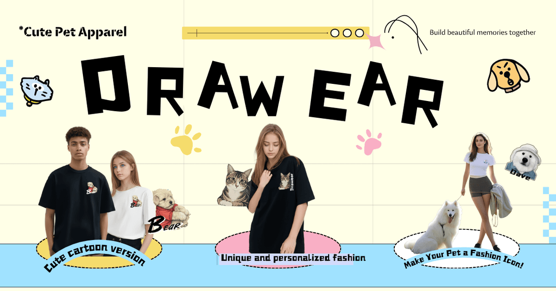 Turn Your Pet into a Fashion Statement! Custom T-Shirts & Hoodies - Drawear