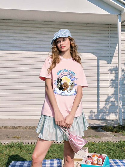Drawear - Custom Fantastic Planet Cotton Tee | Up to 4 Pets