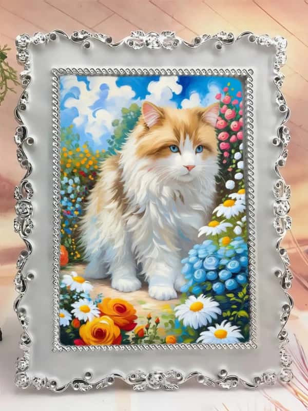 Drawear - Pearls - Rose 10 - Inch Acrylic Photo Frame - European - Style Transparent Display
