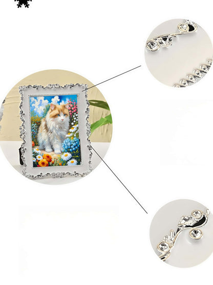 Drawear - Pearls - Rose 10 - Inch Acrylic Photo Frame - European - Style Transparent Display