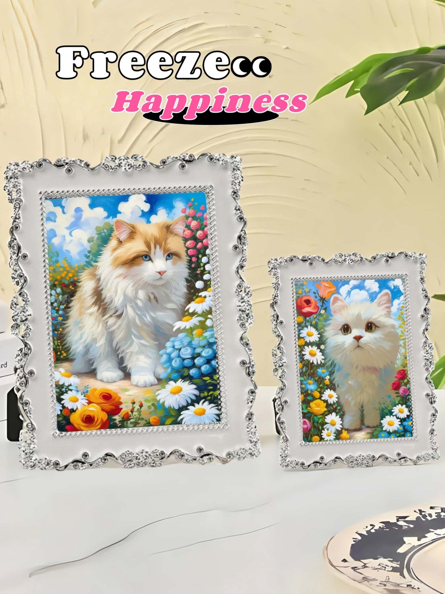 Drawear - Pearls - Rose 10 - Inch Acrylic Photo Frame - European - Style Transparent Display